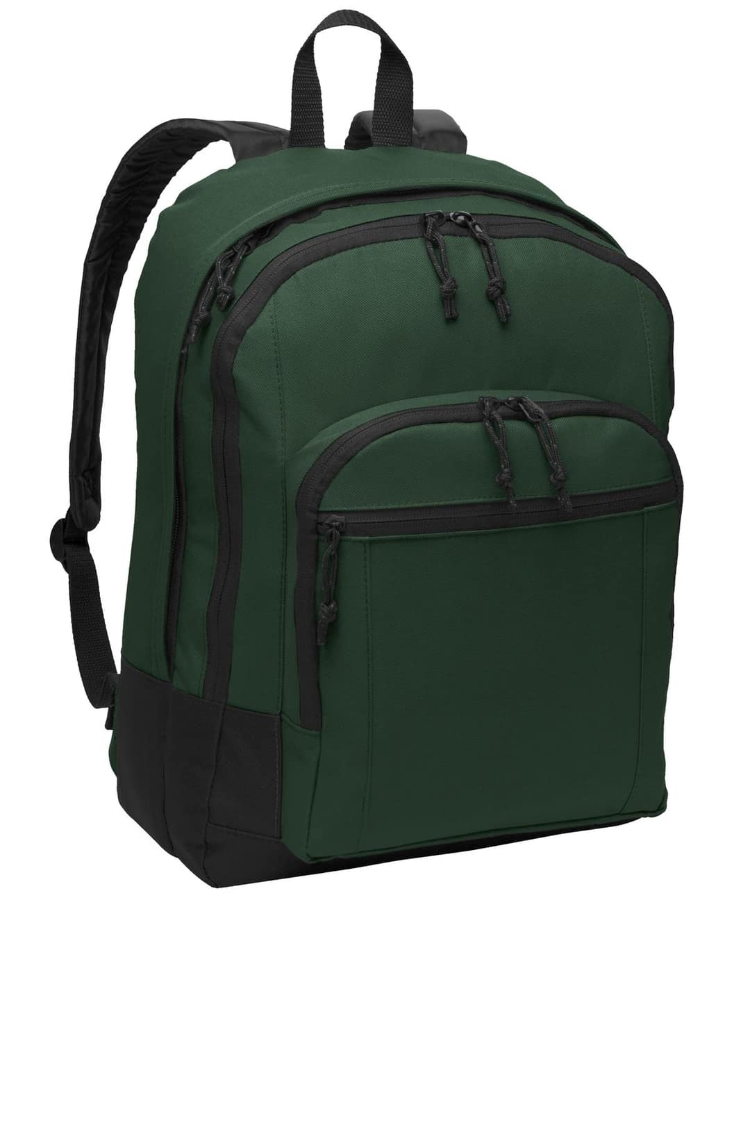 Port Authority BG204 Basic Backpack in Forest Green, on model