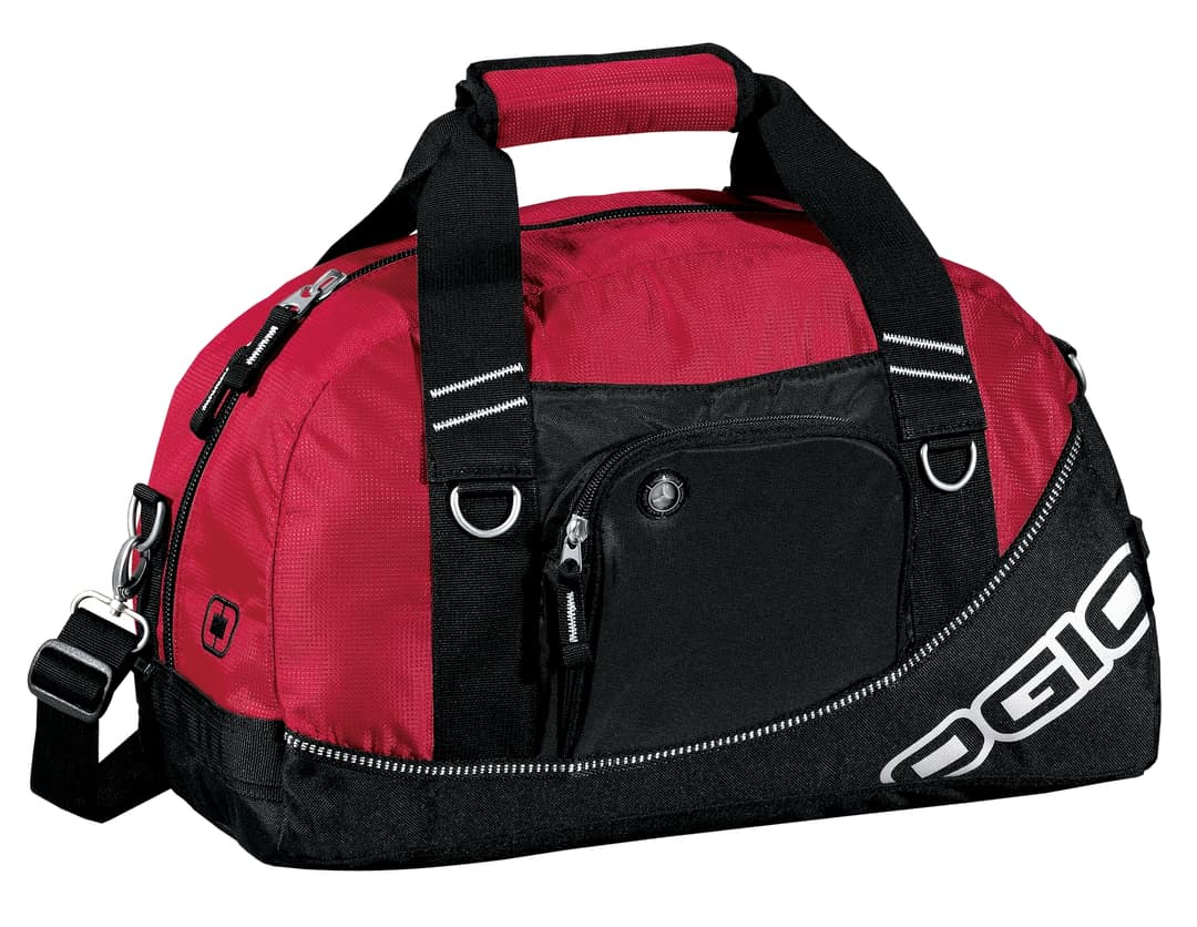 OGIO 711007 Half Dome Duffel in Red, on model