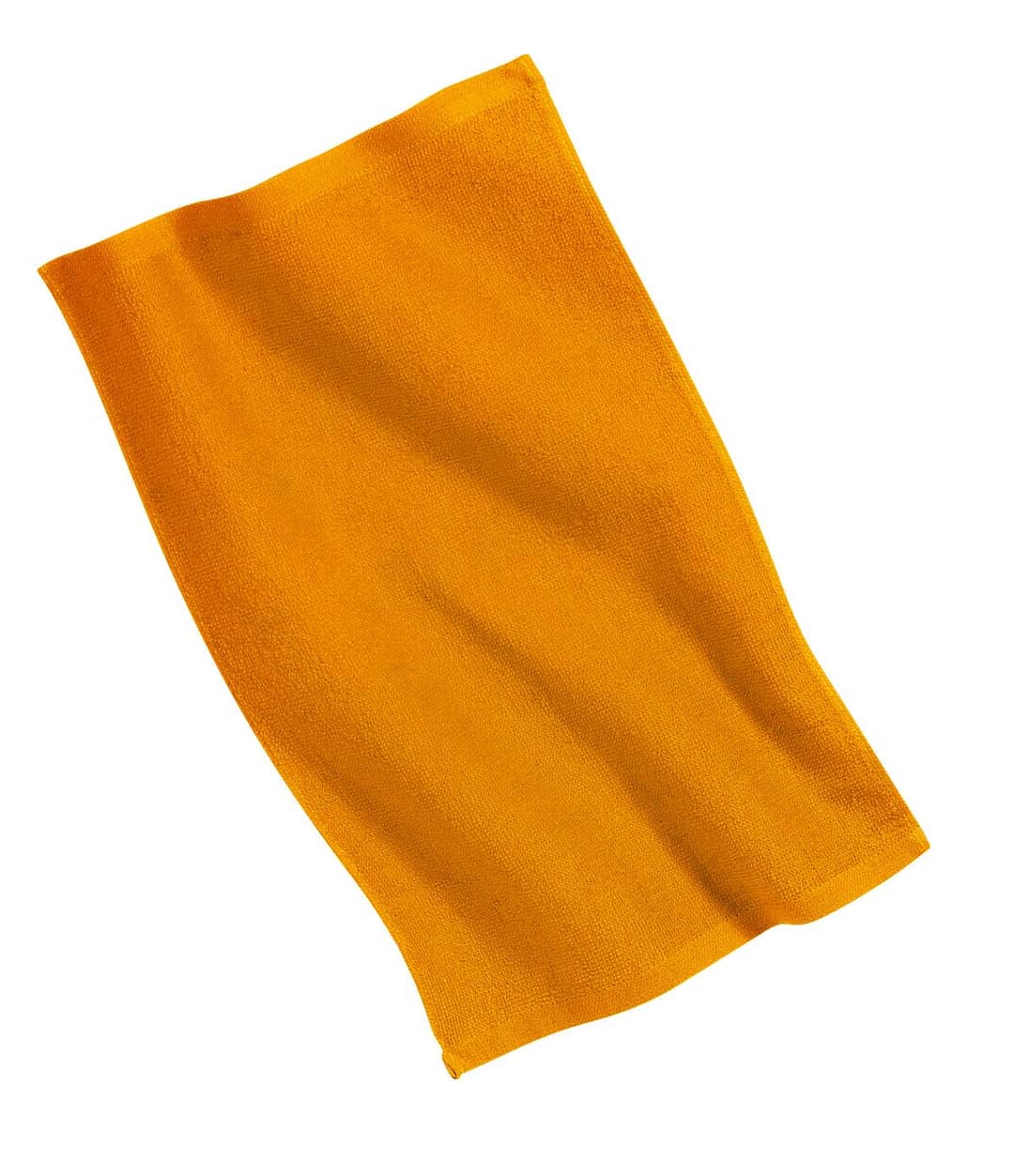 Port Authority PT38 Rally Towel in Gold, on model