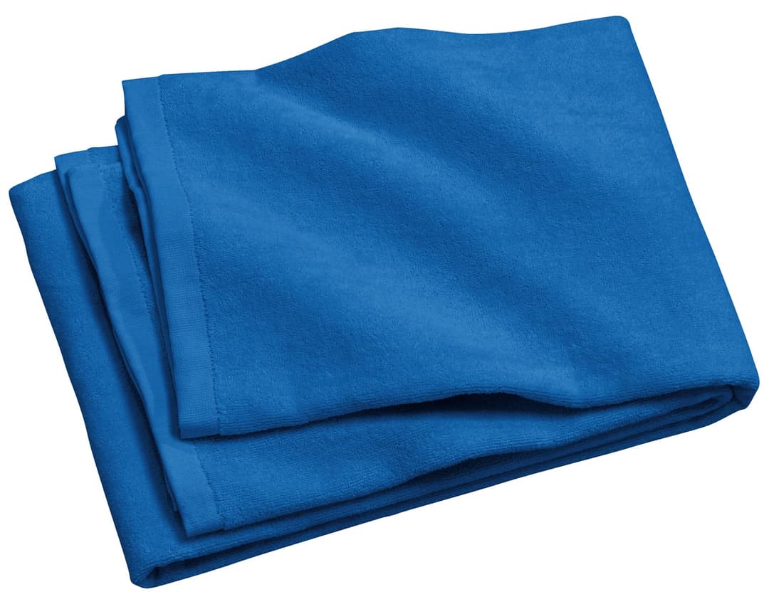Port Authority PT42 Beach Towel in Royal, on model